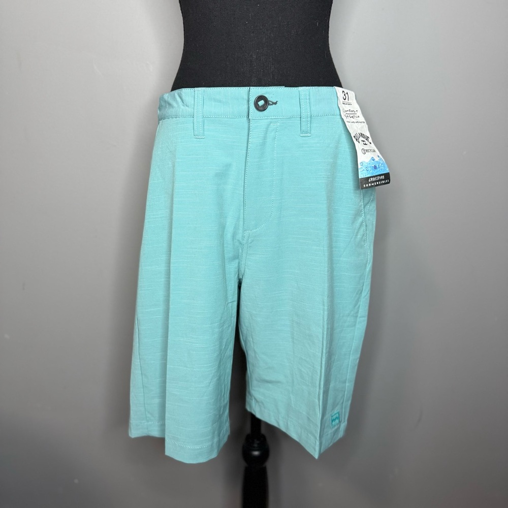 Billabong Men's Aqua Flat Front Shorts